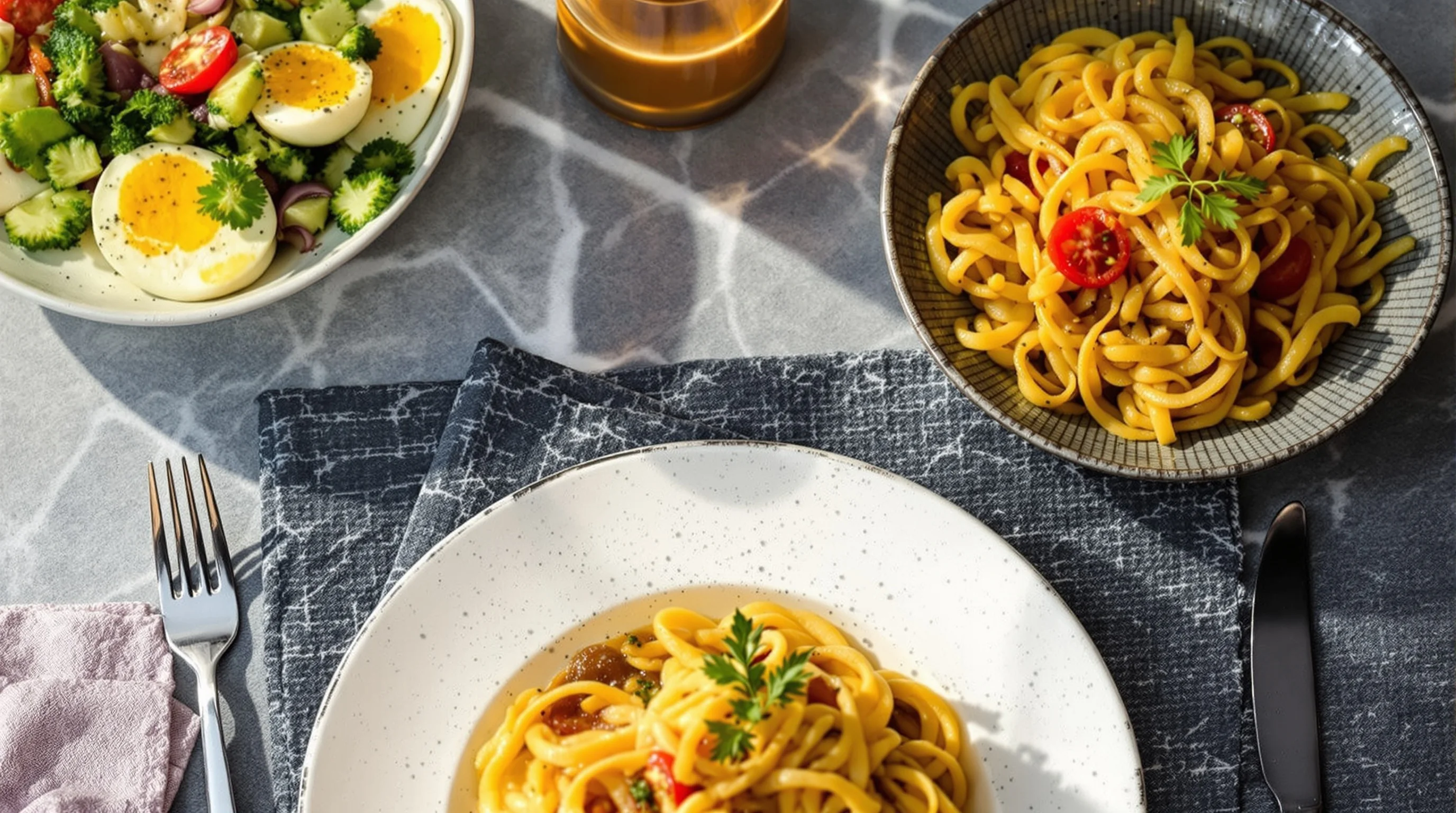 A plated dish near a restaurant window being photographed with a smartphone; daylight highlights texture and a small white reflector softens shadows