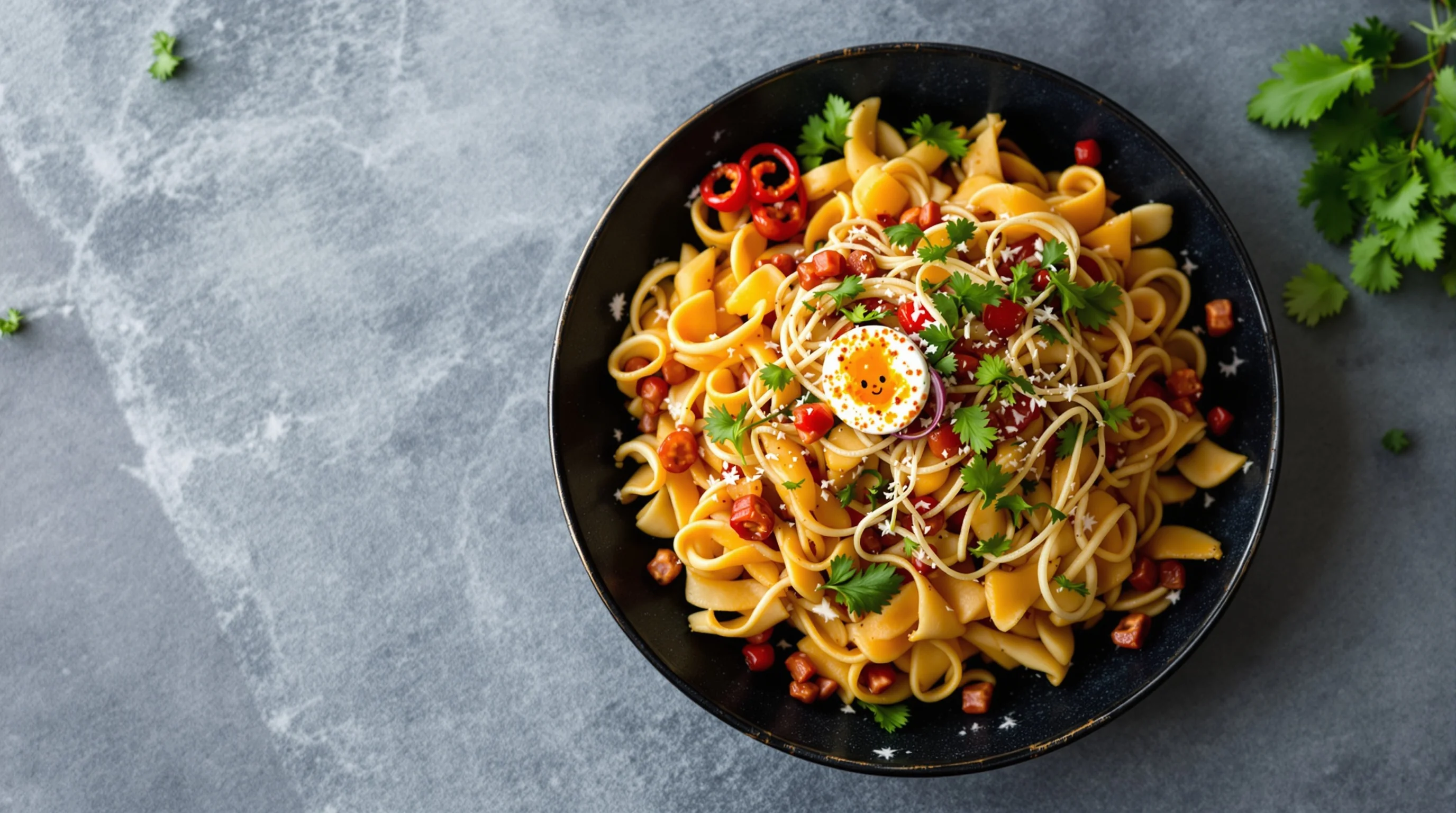 Chef taking a simple phone photo in a busy kitchen, with AI-generated variants displayed beside the phone