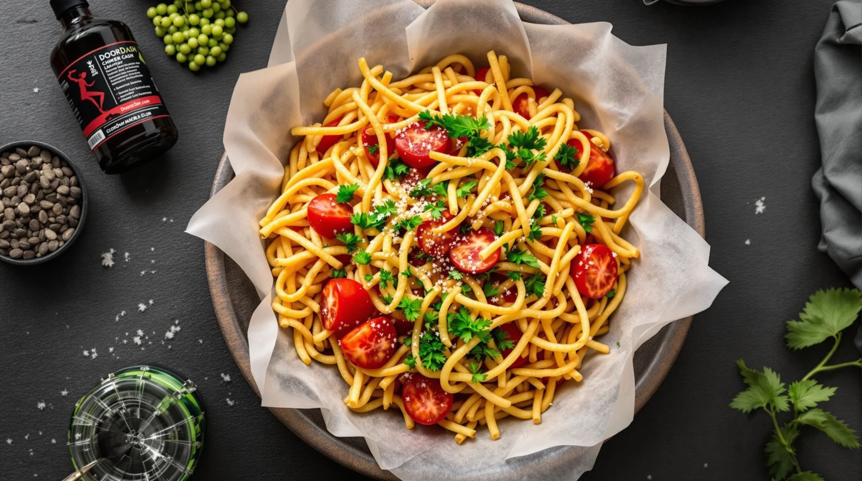 Comparison: poor vs. approved DoorDash menu photo examples