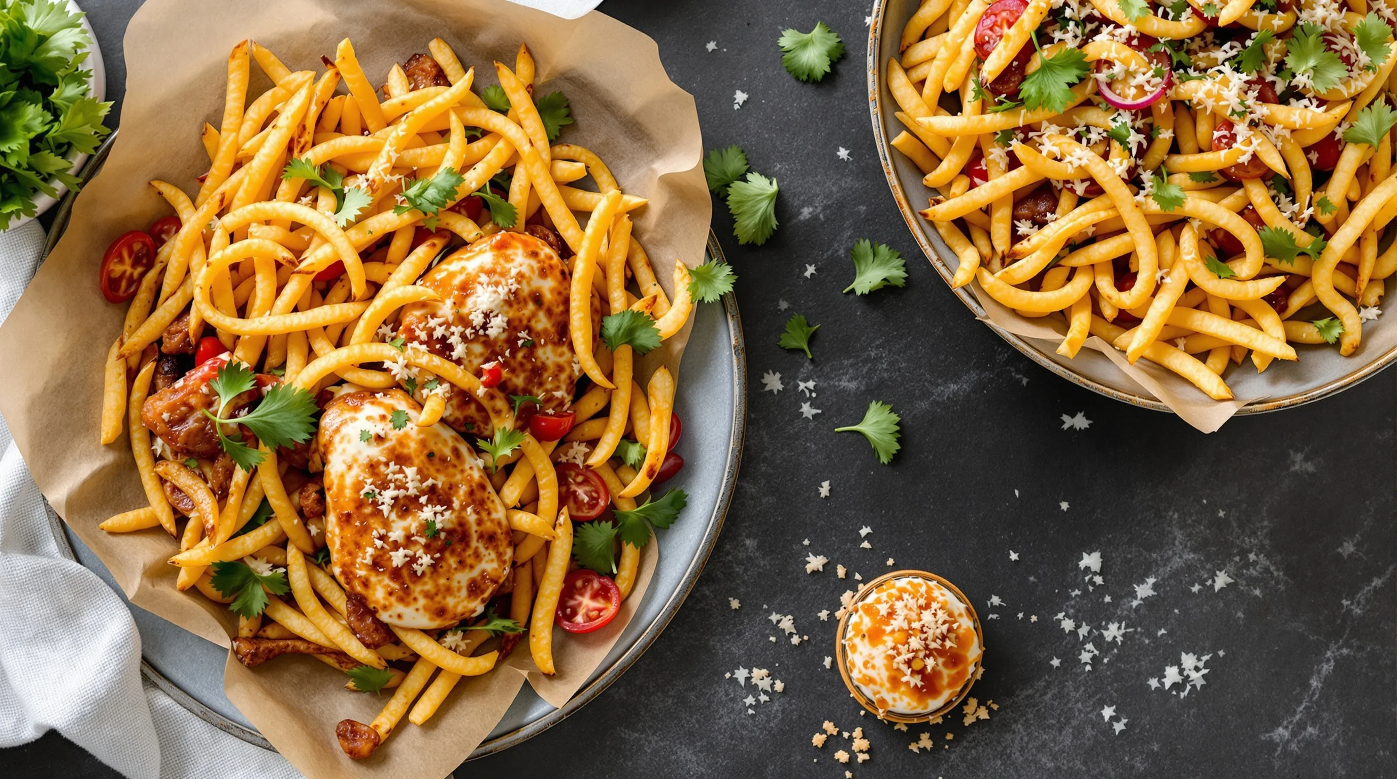 Bar chart mockup showing orders before and after menu photo improvements